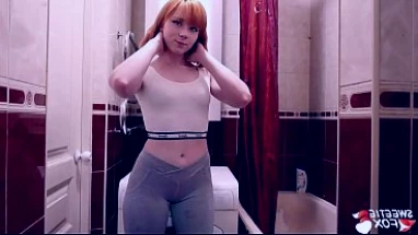 Fitness Babe Passionate Fingering Pussy in the Shower - Solo
