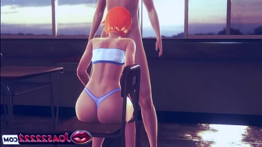 Gwen Tennyson Gloryhole Blowjob - Big Tits & Ass Redhead Takes Massive Cumshot in 3D Hentai
