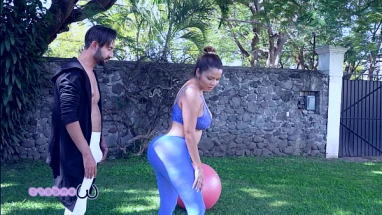Yoga teacher fucks a MILF