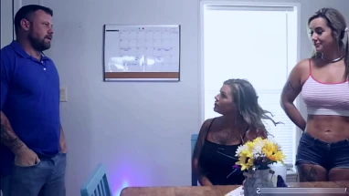Horny MILF and Step-Daughter Share a Boyfriend