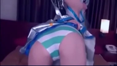 Asian and White Lesbians Cosplaying